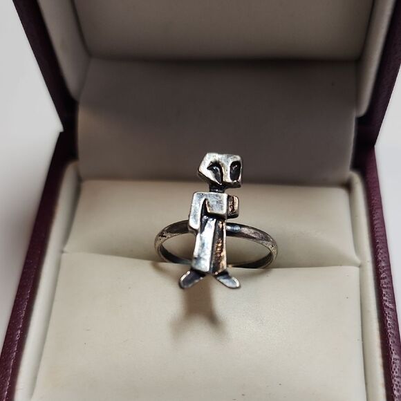 Sterling Silver Alien Ring Adjustable - Picture 1 of 3